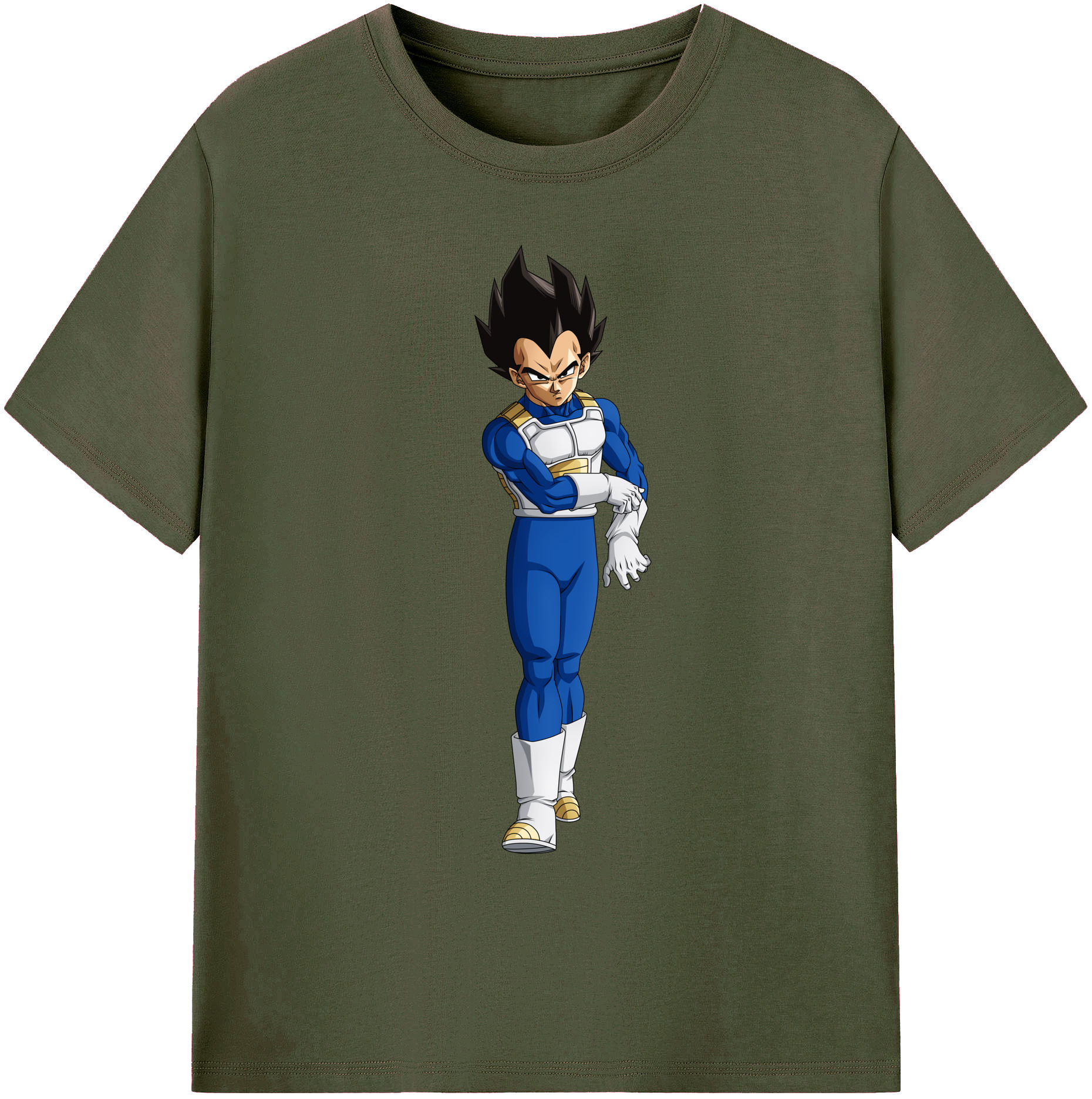 （画像用） ドラゴンボール ベジータ四世（Bejīta Yonsei）DRAGON BALL Vegeta IV 綿100％ メンズ半袖Tシャツ｜肌触りやわらか＆通気性